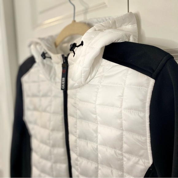 Guess | Quilted Mixed Material Jacket - Picture 6 of 15